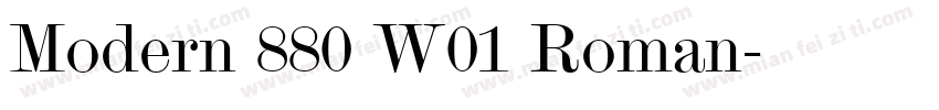 Modern 880 W01 Roman字体转换